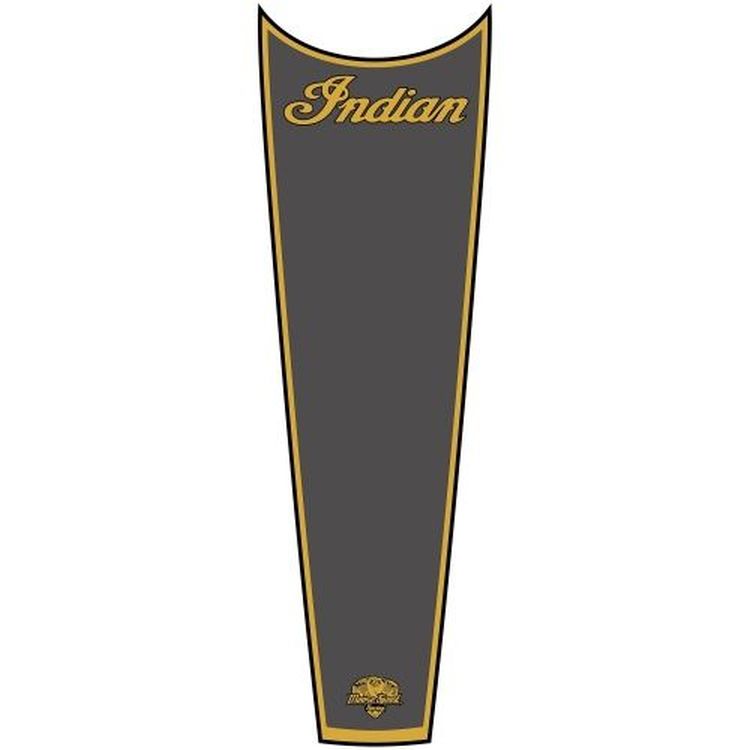 Indian Scout Tank Topper Decal Grey and Gold